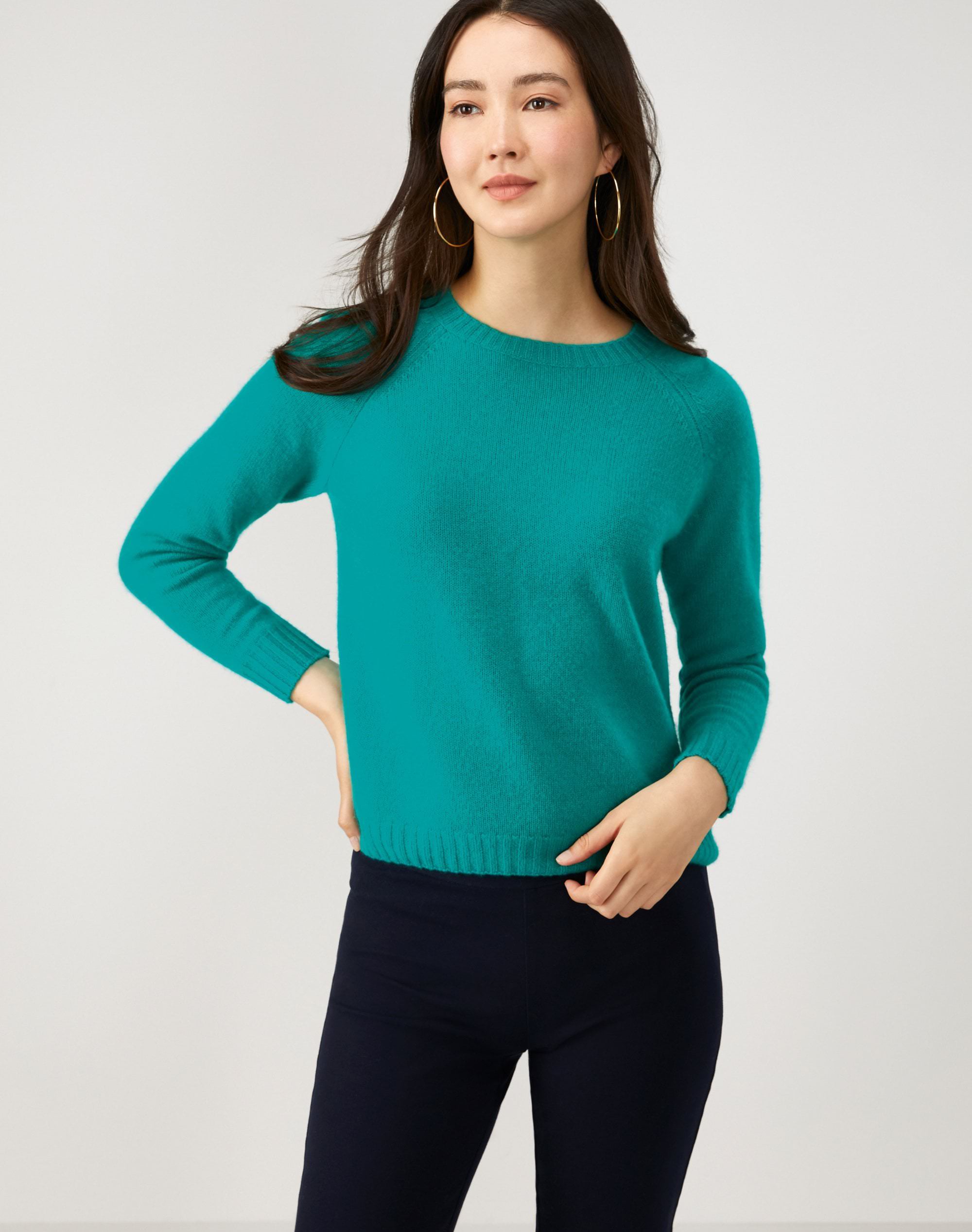 Winter Jade | Cashmere Lofty Sweatshirt | Pure Collection