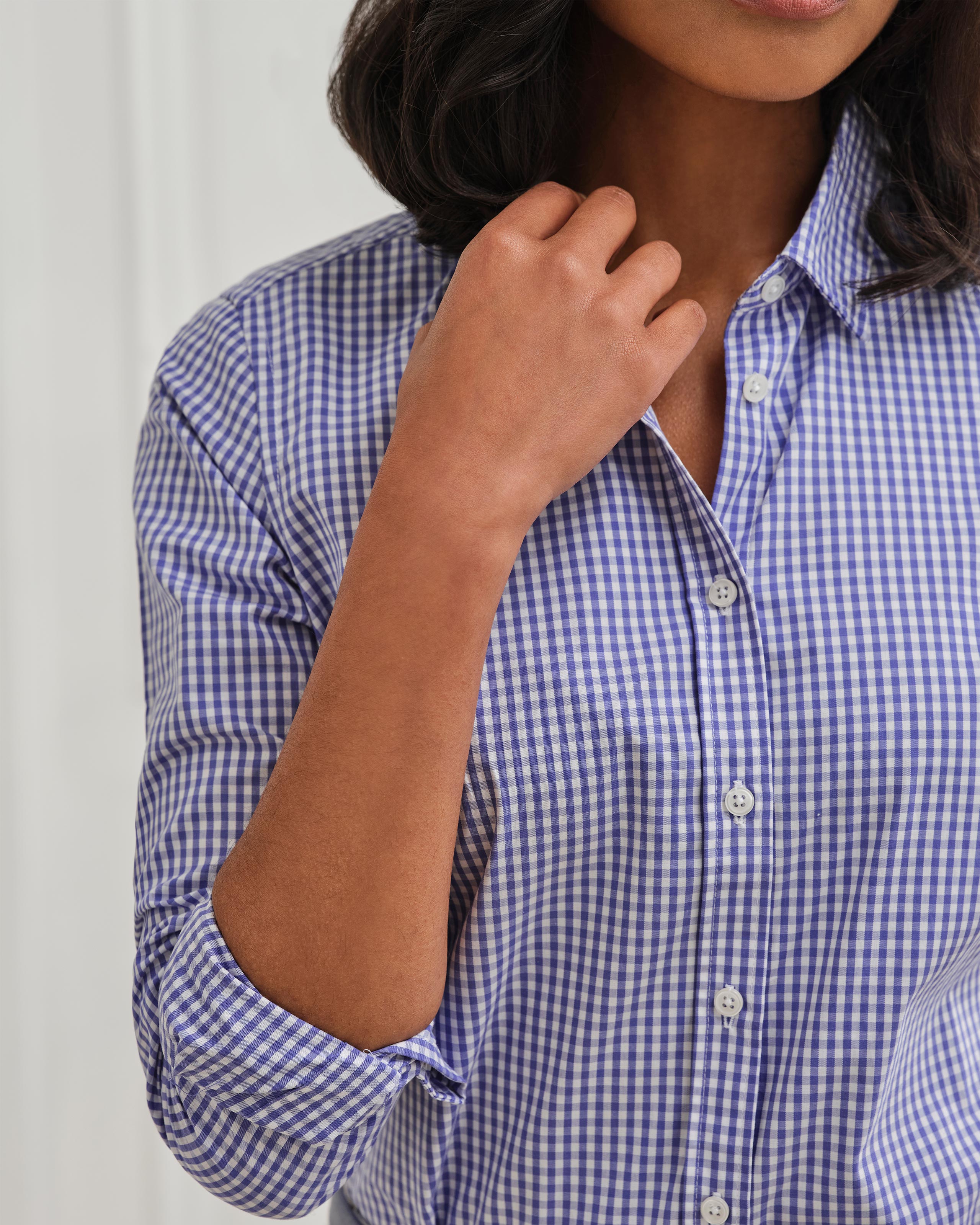 Ariadne Shirt Blue Gingham