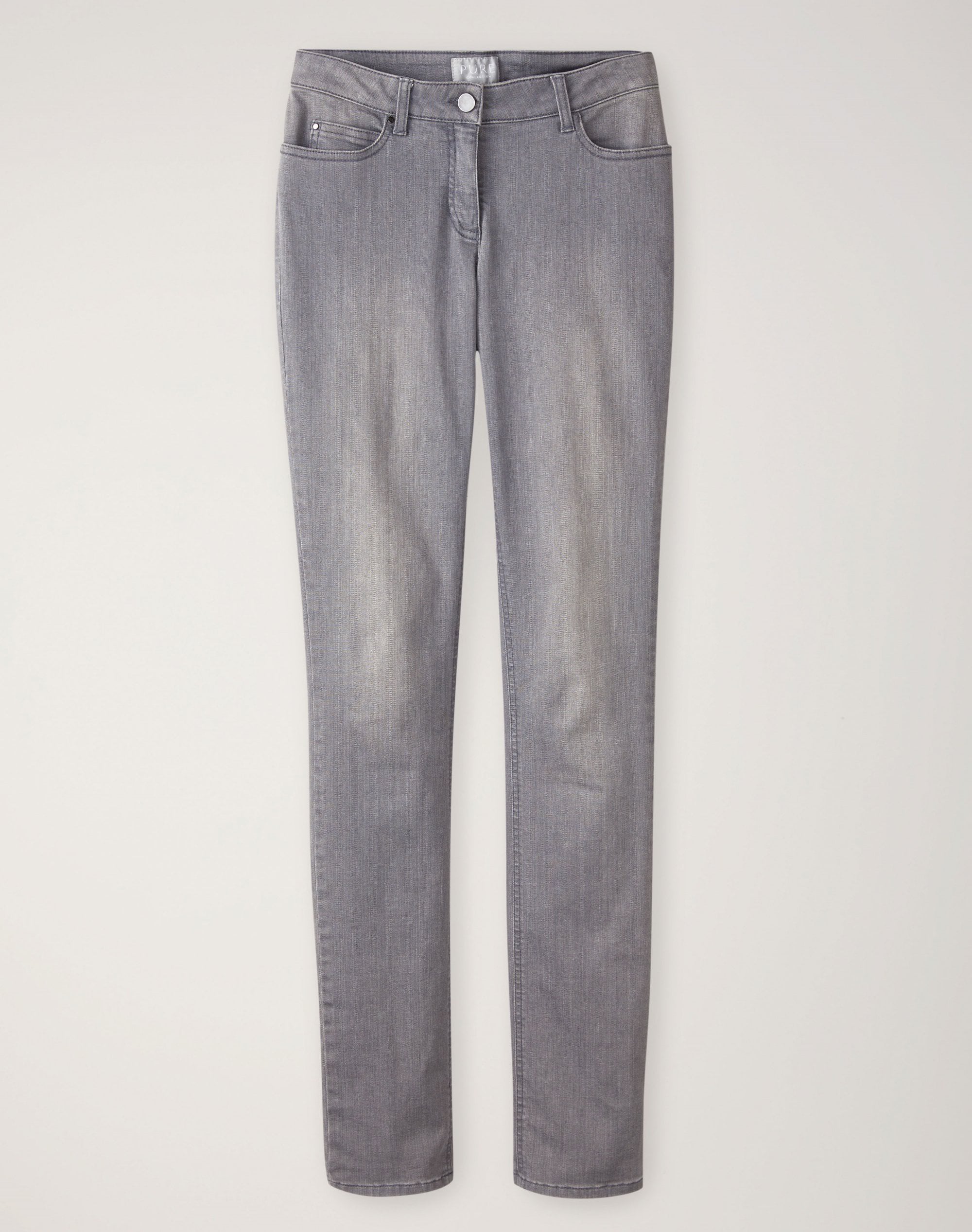 Pale Grey Slim Leg Jean Pure Collection