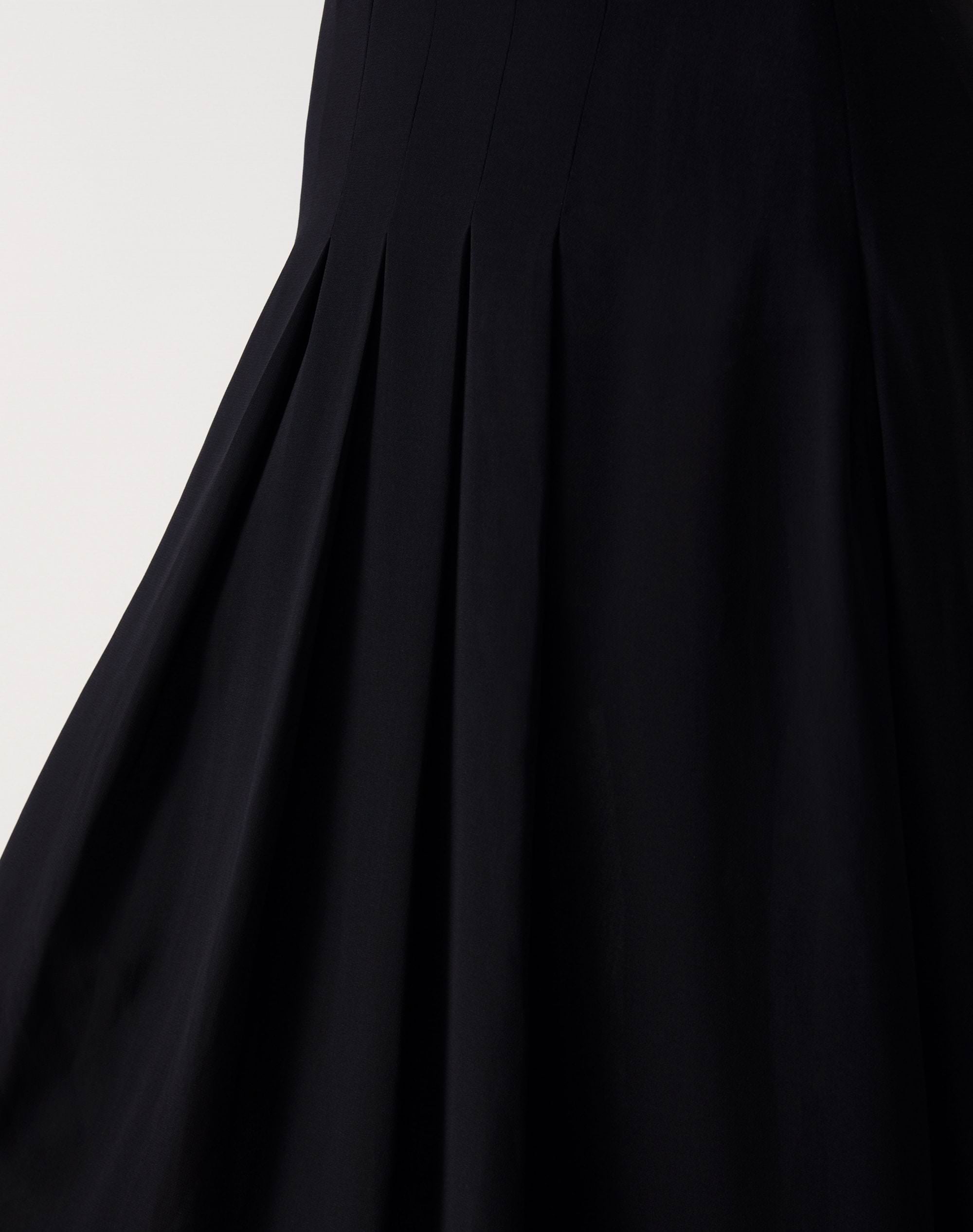 Black | Soft Pleat Skirt | Pure Collection