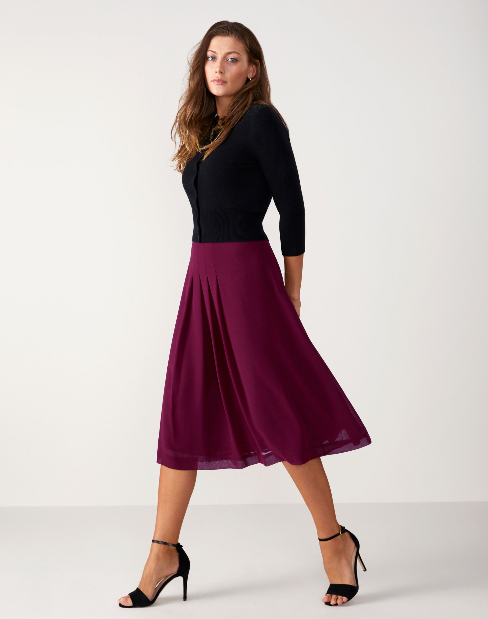 Burgundy Godetrock Pure Collection