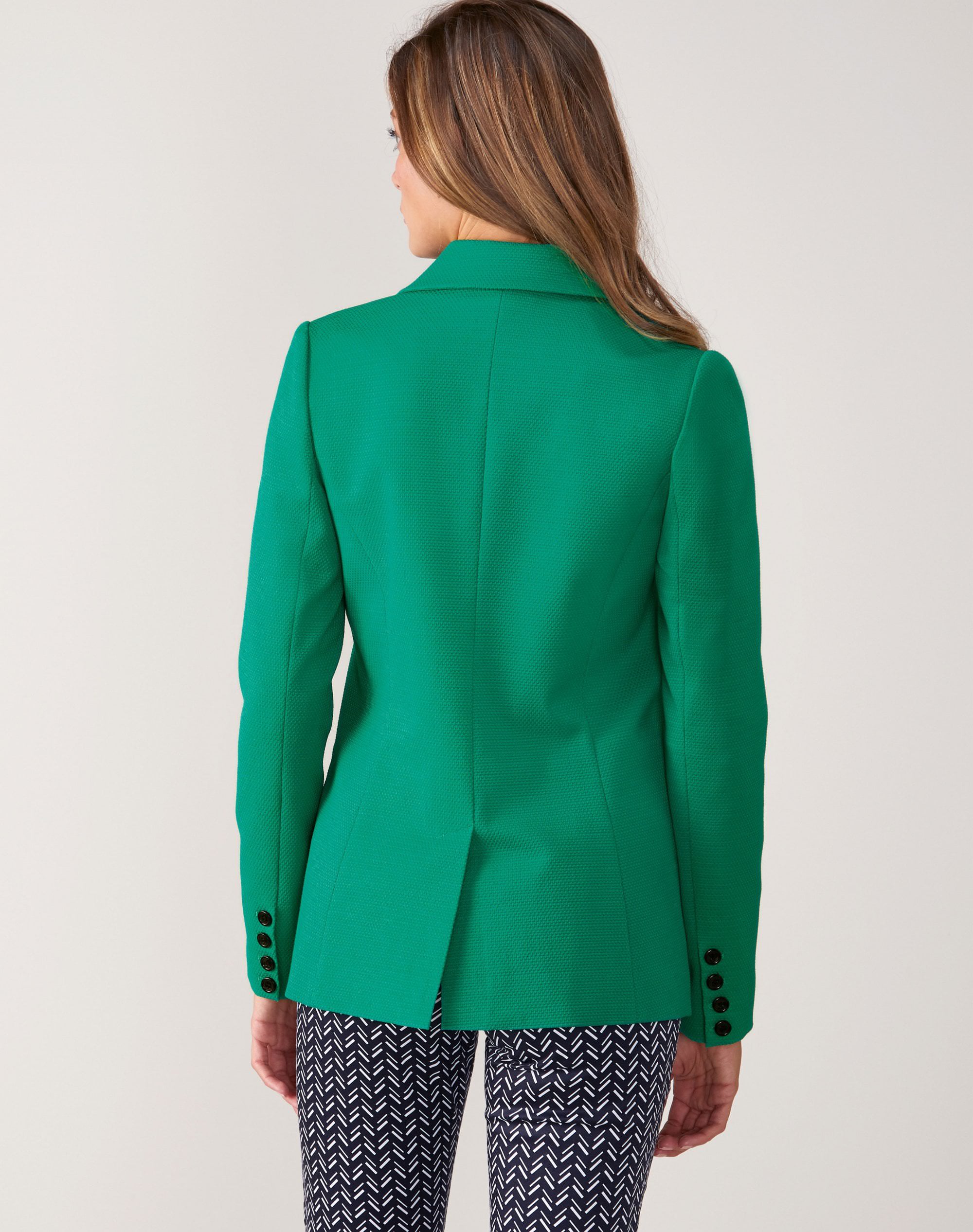 Fern Green | Textured Blazer | Pure Collection
