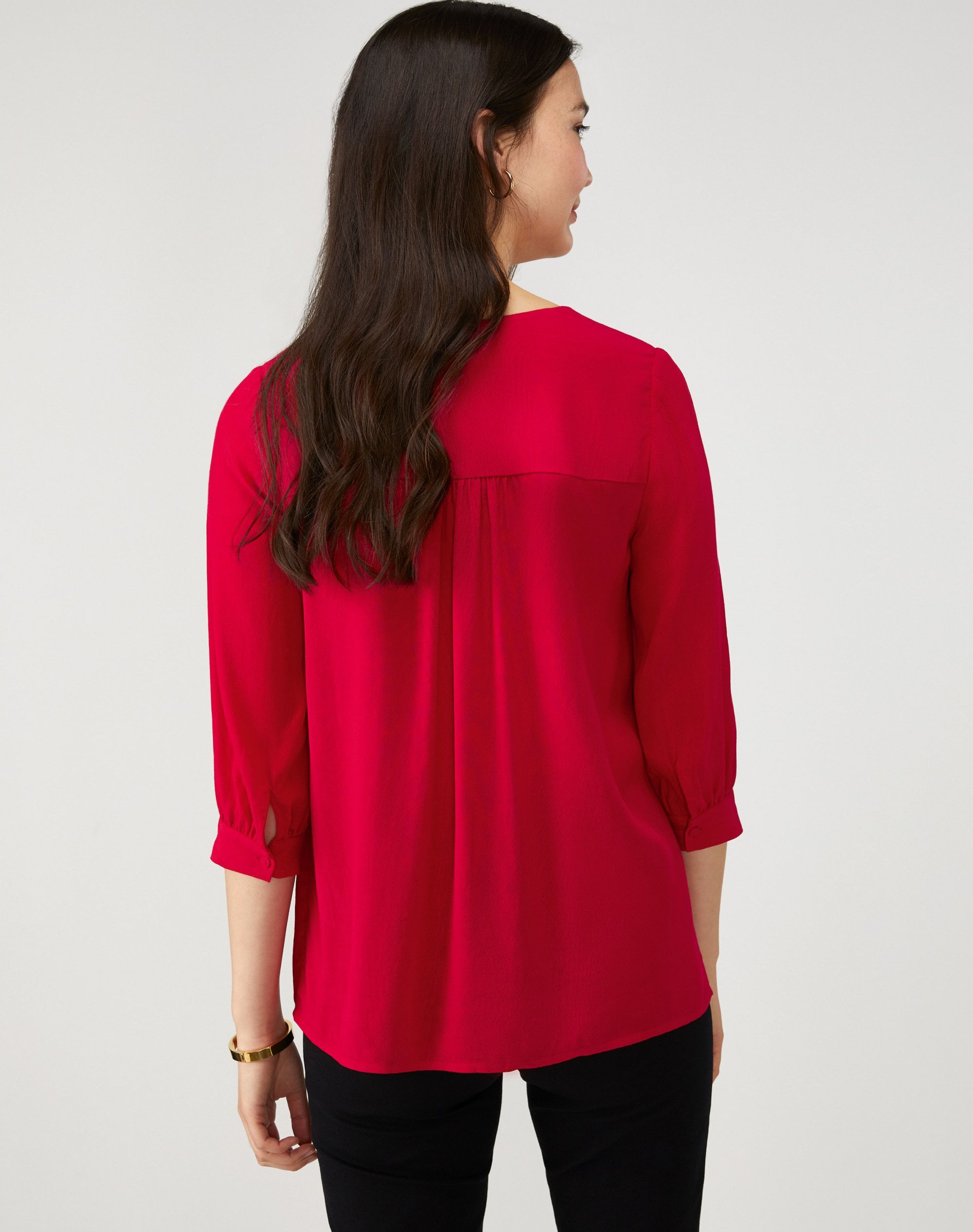 Scarlet | V Neck Top | Pure Collection