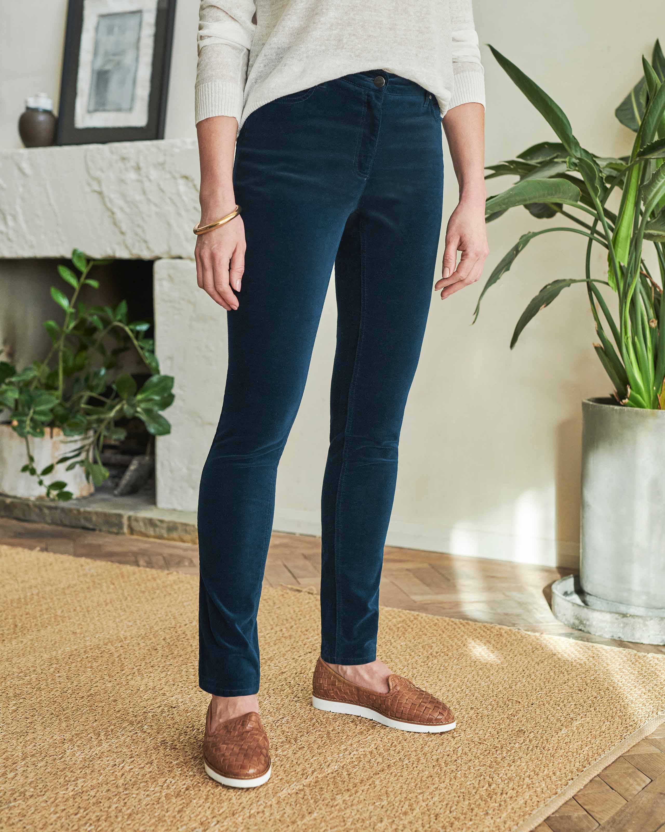 Midnight Washed Velvet Jean Pure Collection