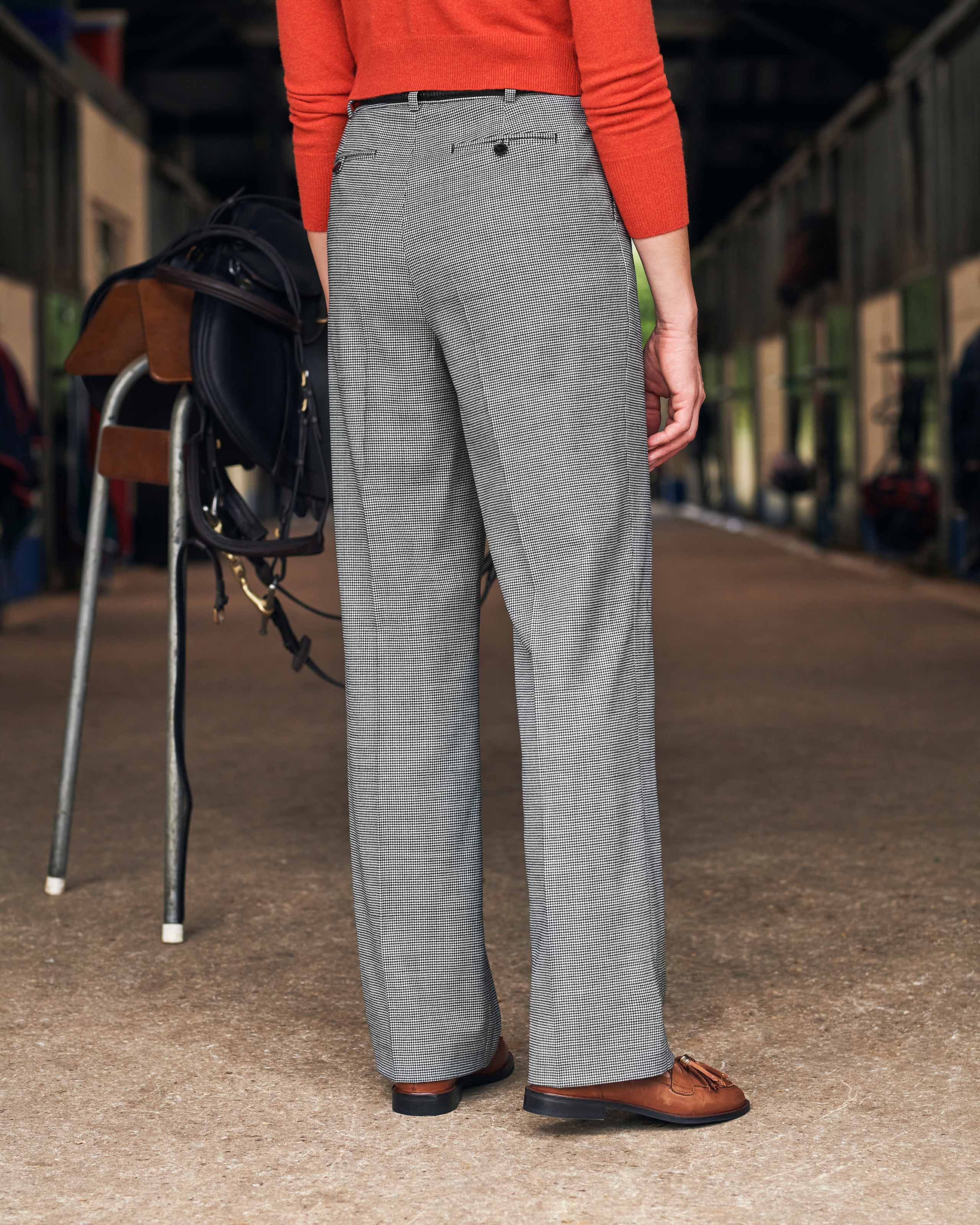 wool high waisted pants