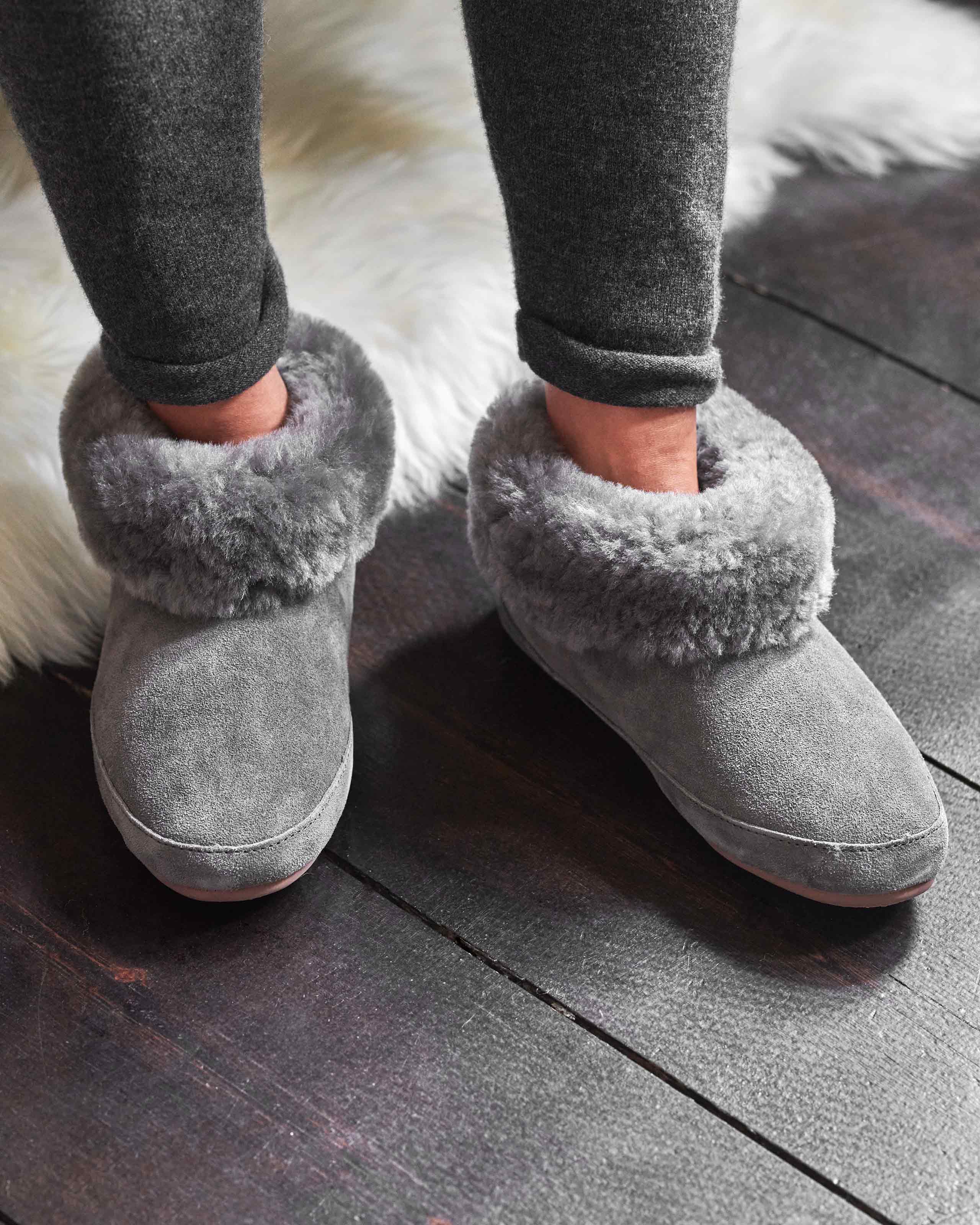 Luxury Sheepskin Slippers and Cashmere Socks | Pure Collection