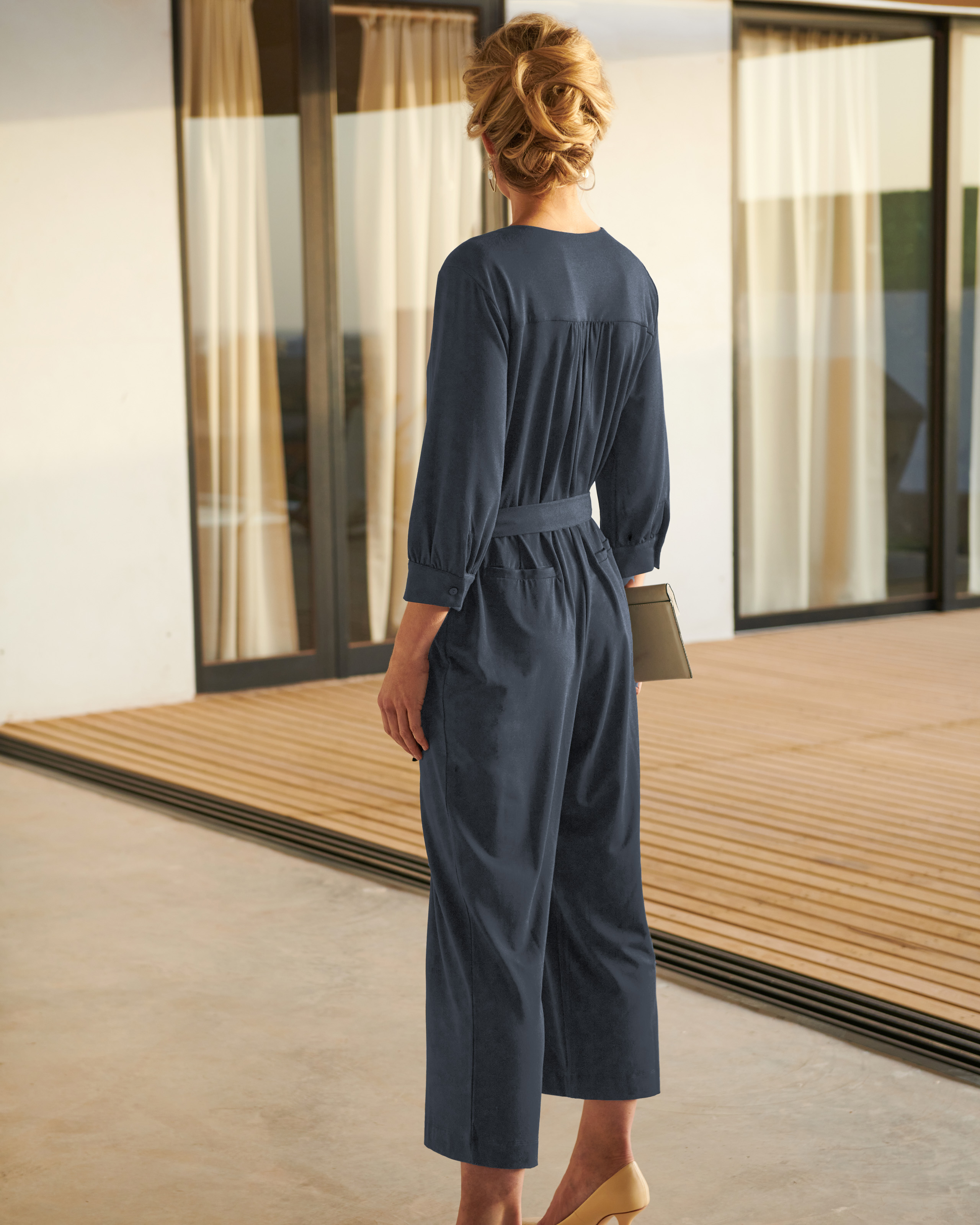 Grey | Soft Jersey Jumpsuit | Pure Collection