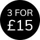 Mix and Match - 3 for £15 Socks Offer. Offer applies to selected styles only.