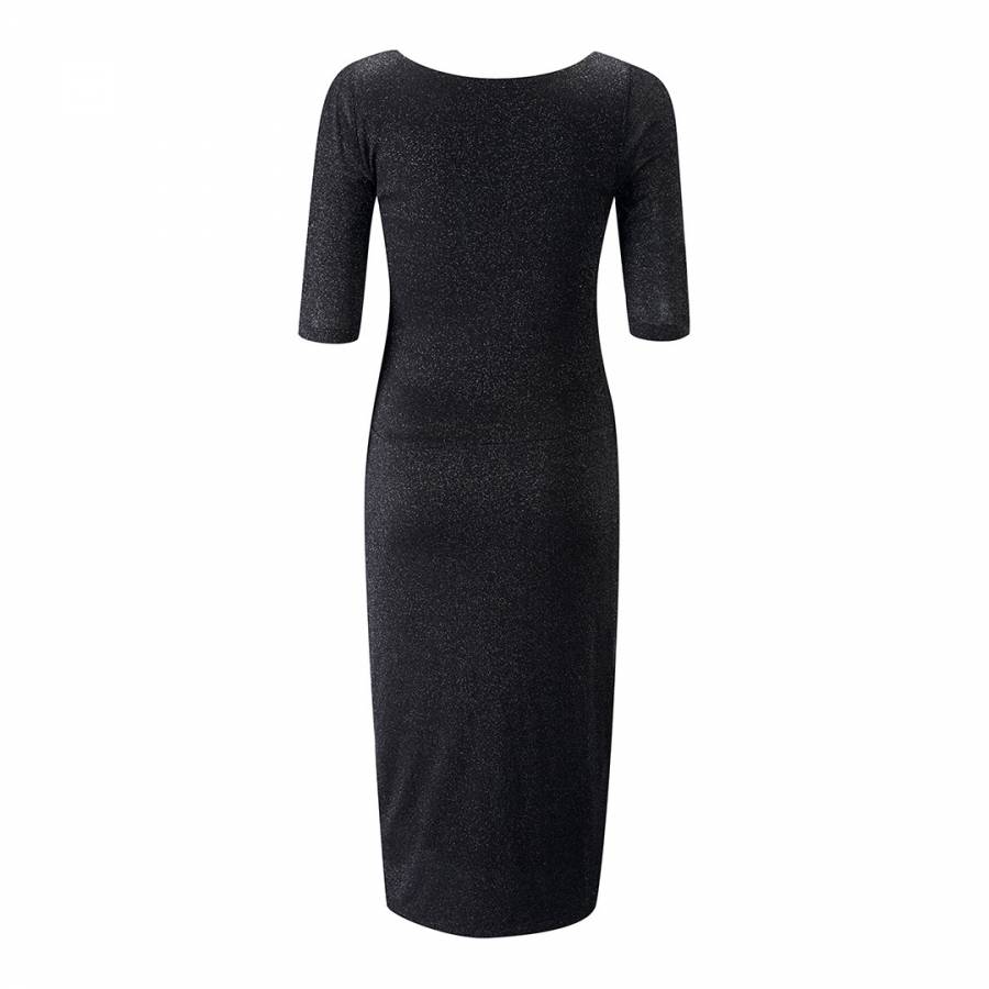 Black Sparkle | Lurex Jersey Dress | Pure Collection