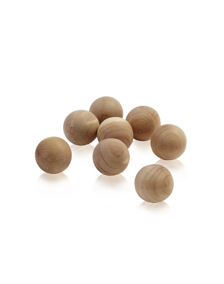 Cedar Brown | 12 Cedar Balls in bag | Pure Collection