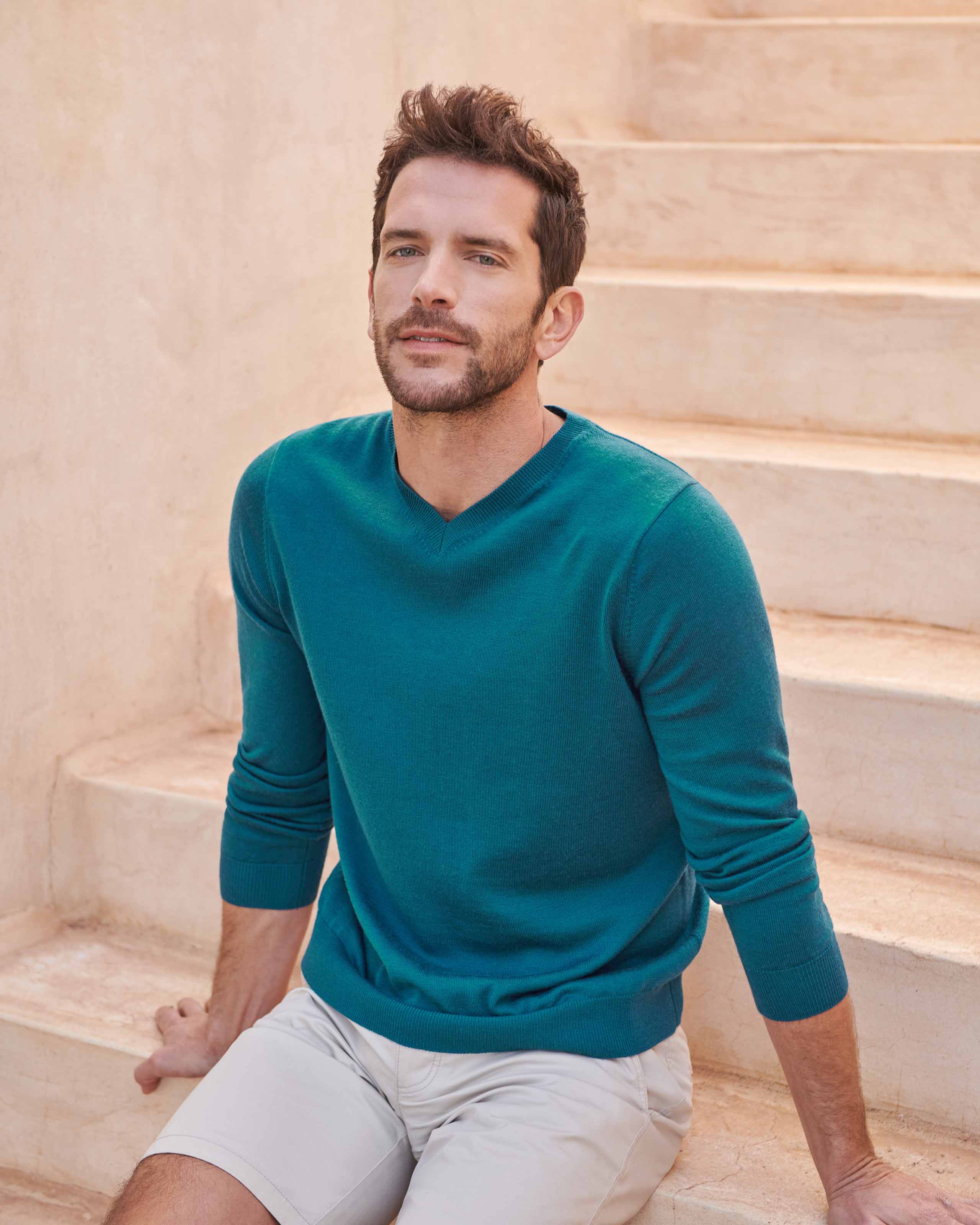 Alveric | Men’s Pure Cashmere Hooded Jumper main image 0