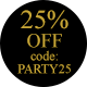 Black Friday 25 off party