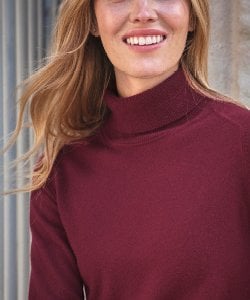 Raw Trim Cashmere Sweater